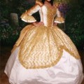 Vestido de 15 años Dorado y Blanco colección Victorian Rose