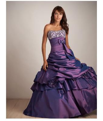plum gown for xv