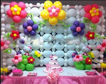 decorado con globos