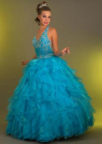 turquoise quinceanera dress